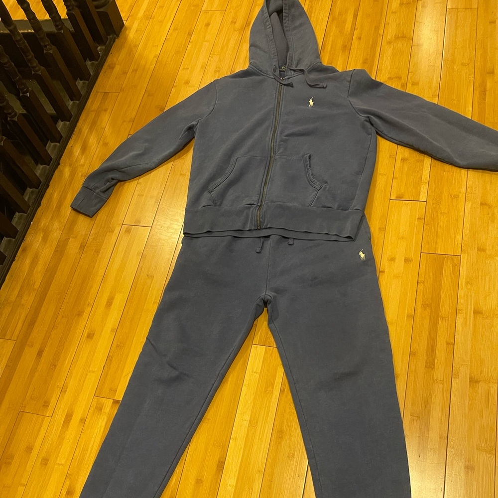 Denim Blue Large Polo Sweatsuit